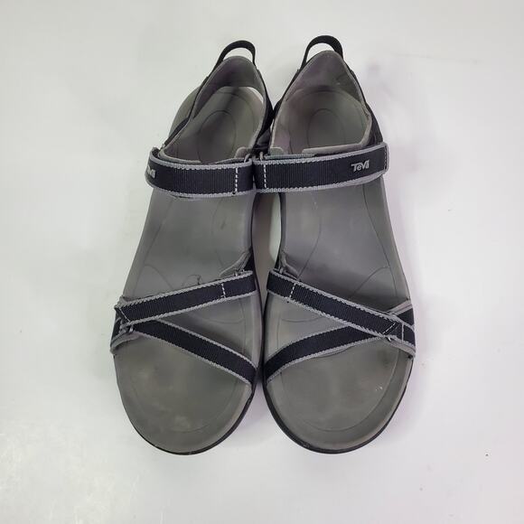 Women's TEVA Verra Sandal Black Gray Adjustable Straps Size 9 1006263 - Picture 7 of 8